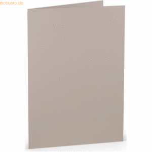 50 x Paperado Doppelkarte A5 hoch Taupe