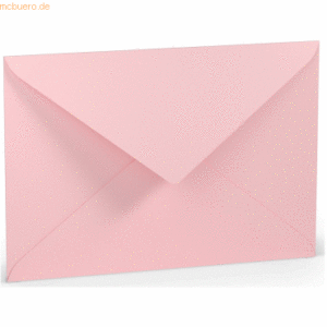 50 x Paperado Briefumschlag C5 Nassklebung Seidenfutter Flamingo