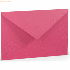 50 x Paperado Briefumschlag C5 Nassklebung Seidenfutter Fuchsia