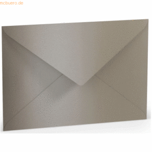 50 x Paperado Briefumschlag C5 Nassklebung taupe metallic