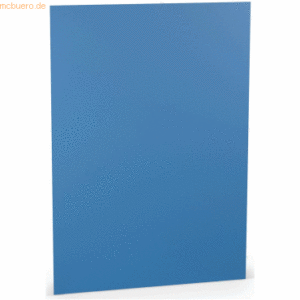 50 x Paperado Karton A4 220 g/qm Stahlblau