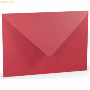 25 x Paperado Briefumschlag C4 Nassklebung Rot