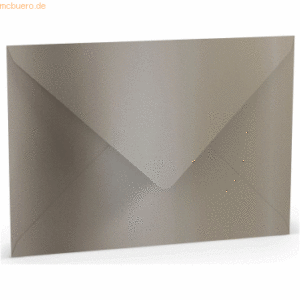 25 x Paperado Briefumschlag C4 Nassklebung taupe metallic