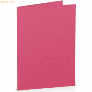 50 x Paperado Doppelkarte B6 hoch Fuchsia