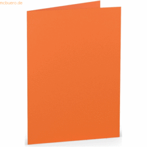 50 x Paperado Doppelkarte B6 hoch Orange