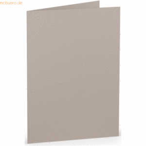 50 x Paperado Doppelkarte B6 hoch Taupe