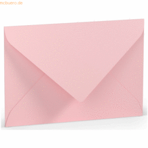 50 x Paperado Briefumschlag B6 Nassklebung Seidenfutter Flamingo