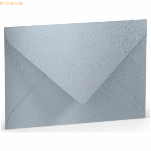 50 x Paperado Briefumschlag B6 Nassklebung Silber