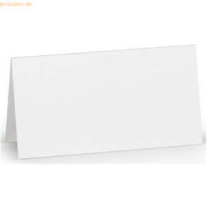 100 x Paperado Tischkarte 10x10cm Weiß