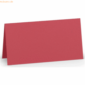 100 x Paperado Tischkarte 10x10cm Rot