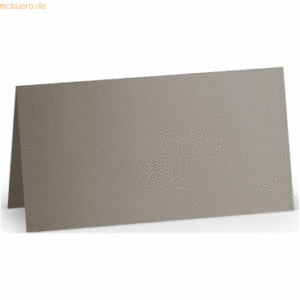 100 x Paperado Tischkarte 10x10cm taupe metallic