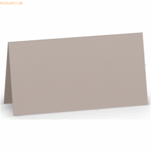 100 x Paperado Tischkarte 10x10cm Taupe