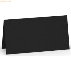 100 x Paperado Tischkarte 10x10cm Schwarz