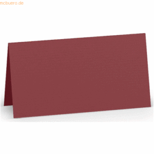 100 x Paperado Tischkarte 10x10cm Rosso
