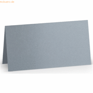 100 x Paperado Tischkarte 10x10cm Silber