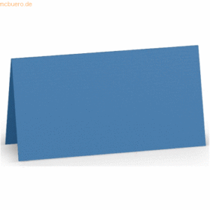 100 x Paperado Tischkarte 10x10cm Stahlblau
