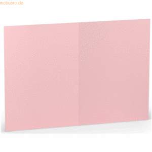 100 x Paperado Doppelkarte A6 hoch Flamingo