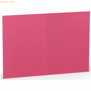 100 x Paperado Doppelkarte A6 hoch Fuchsia