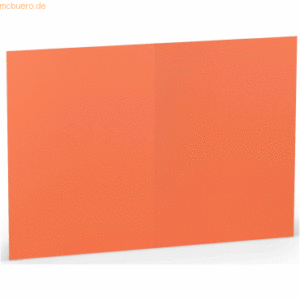 100 x Paperado Doppelkarte A6 hoch Coral