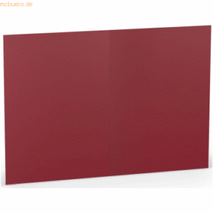 100 x Paperado Doppelkarte B6 hoch Rosso