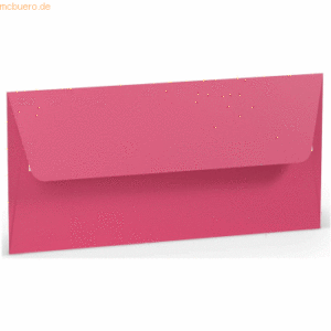 50 x Paperado Briefumschlag Haftklebung DL Seidenfutter Fuchsia