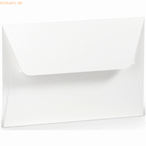 50 x Paperado Briefumschlag Haftklebung C6 Seidenfutter Weiß