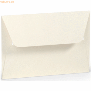 50 x Paperado Briefumschlag Haftklebung C6 Seidenfutter Ivory