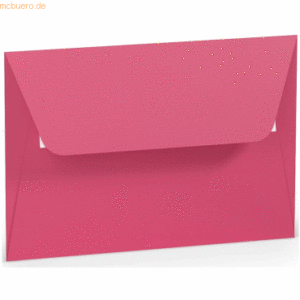 50 x Paperado Briefumschlag Haftklebung C6 Seidenfutter Fuchsia