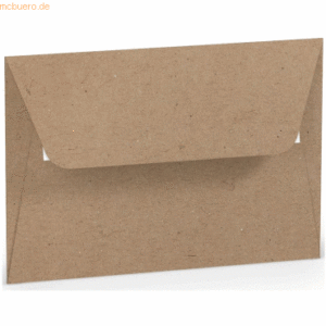 50 x Paperado Briefumschlag Haftklebung C6 Kraft