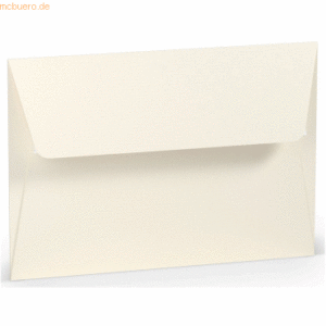 50 x Paperado Briefumschlag Haftklebung B6 Seidenfutter Ivory