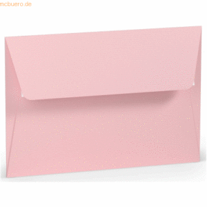 50 x Paperado Briefumschlag Haftklebung B6 Seidenfutter Flamingo