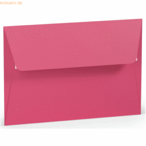 50 x Paperado Briefumschlag Haftklebung B6 Seidenfutter Fuchsia