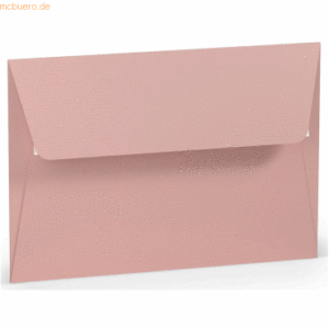 50 x Paperado Briefumschlag Haftklebung B6 Seidenfutter Rose