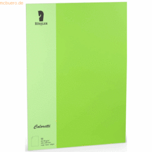 Rössler Briefpapier Coloretti A4 80g/qm VE=10 Blatt hellgrün