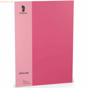 Rössler Briefpapier Coloretti A4 80g/qm VE=10 Blatt Pink