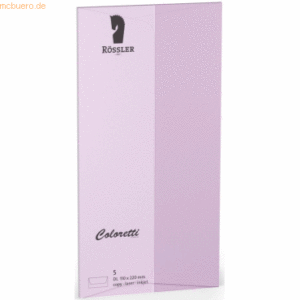 Rössler Briefumschläge Coloretti VE=5 Stück DL Lavendel