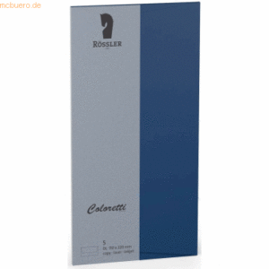 Rössler Briefumschläge Coloretti VE=5 Stück DL Jeans