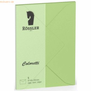 Rössler Briefumschläge Coloretti VE=5 Stück C7 Peppermint