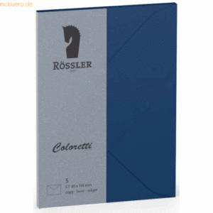 Rössler Briefumschläge Coloretti VE=5 Stück C7 Jeans