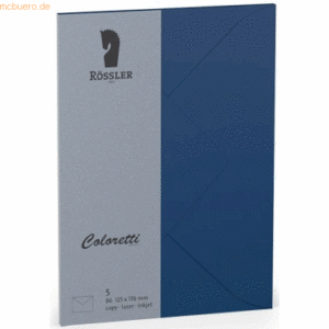 Rössler Briefumschläge Coloretti VE=5 Stück B6 Jeans