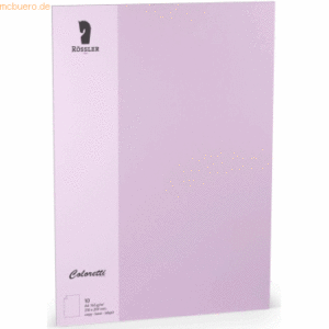 Rössler Einzelkarte Coloretti A4 165g/qm VE=10 Stück Lavendel