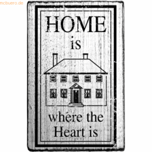 3 x Rössler Stempel Vintage Home is where the heart is