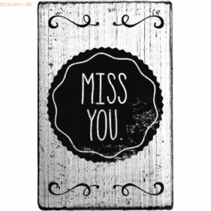 3 x Rössler Stempel Vintage Miss you