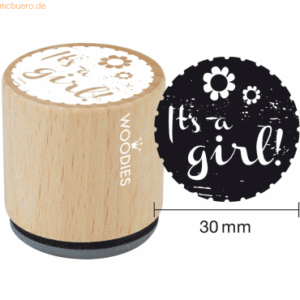 3 x Rössler Stempel Woodies It's a girl