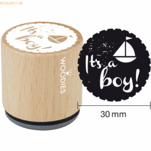 3 x Rössler Stempel Woodies It's a boy