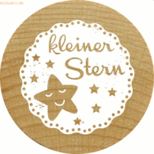 3 x Rössler Stempel Woodies kleiner Stern