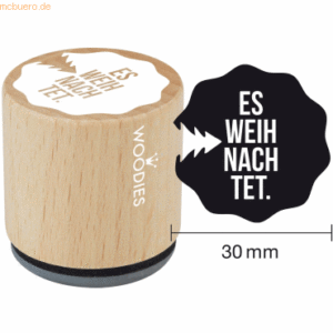 3 x Rössler Stempel Woodies Es weihnachtet