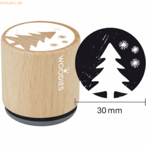 3 x Rössler Stempel Woodies Tannenbaum