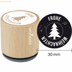 3 x Rössler Stempel Woodies Frohe Weihnachten