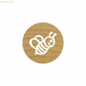 10 x Rössler Stempel Woodies Mini Biene